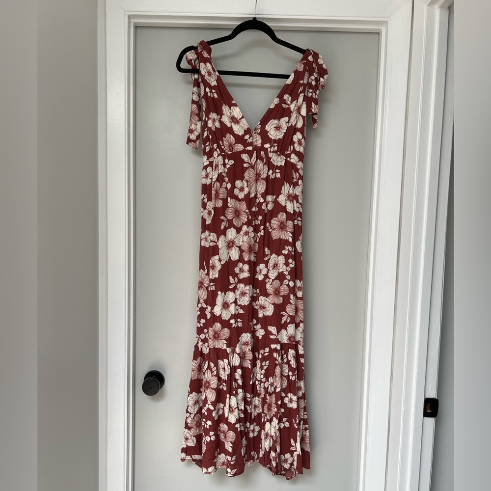 Abercrombie & Fitch Red One Shoulder Sundress